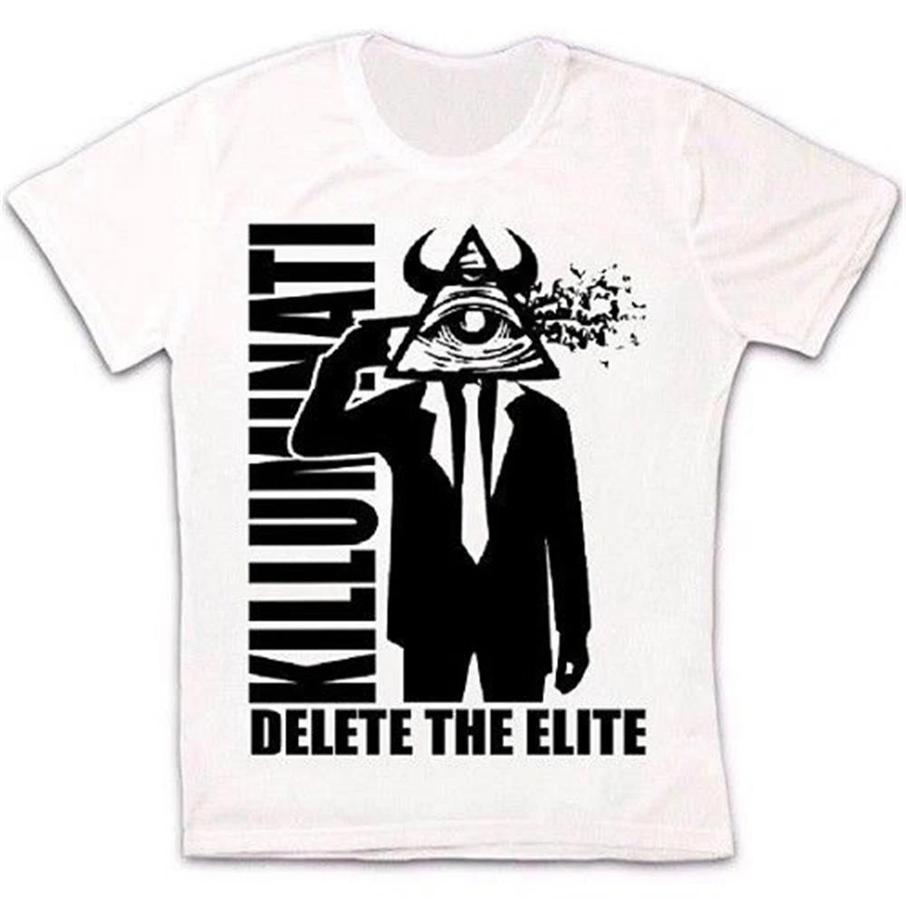 Killuminati Delete The Elite Ретро винтажная хипстерская футболка унисекс 1075