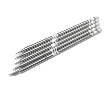 

Promotion! 5 Pcs T12 Series Solder Iron Tips for Hakko FX951 BAKON 950D Soldering Station