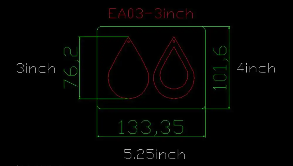Earring-EA03 скрапбукинга срезанное небо и стальные деревянные штампы совместимы с большинством машин - Цвет: EA03-3