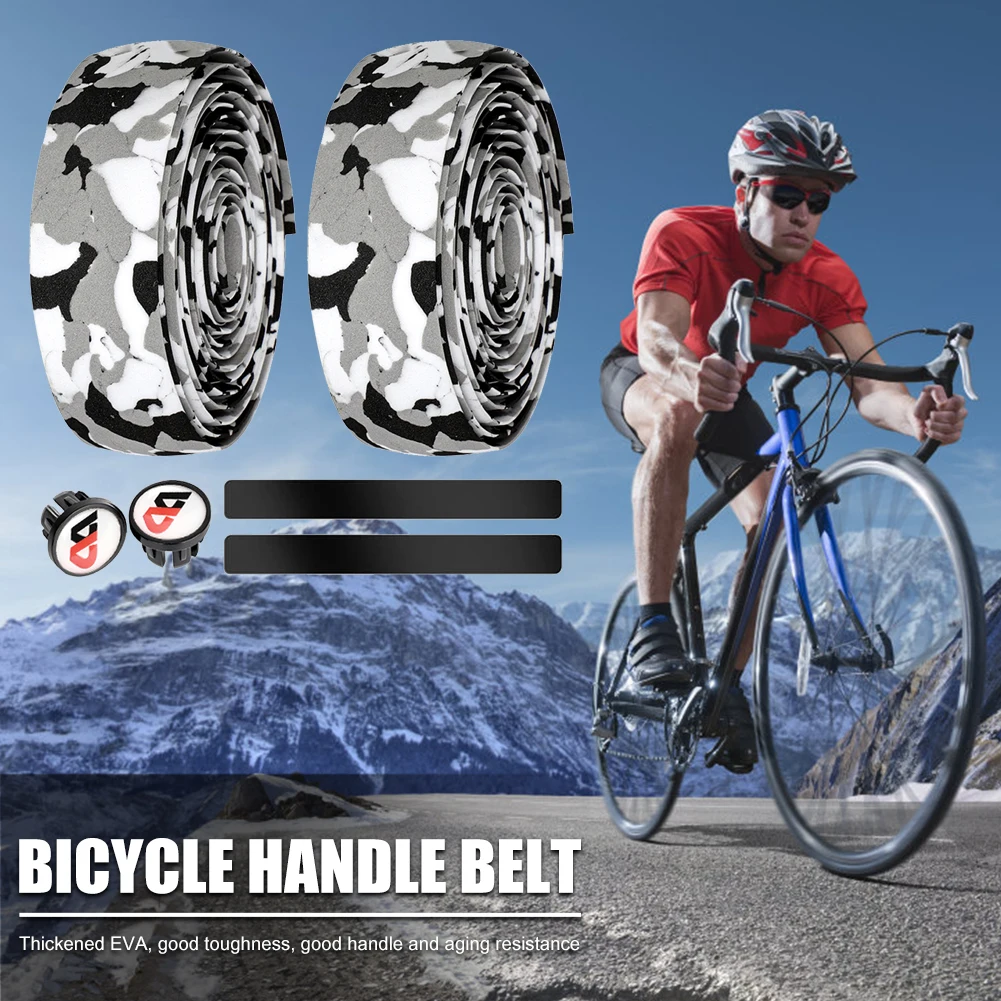 Bicycle Handlebar Tape 6pcs Adhesive Road Bicycle Bar Grips Wrap EVA Anti-slip
