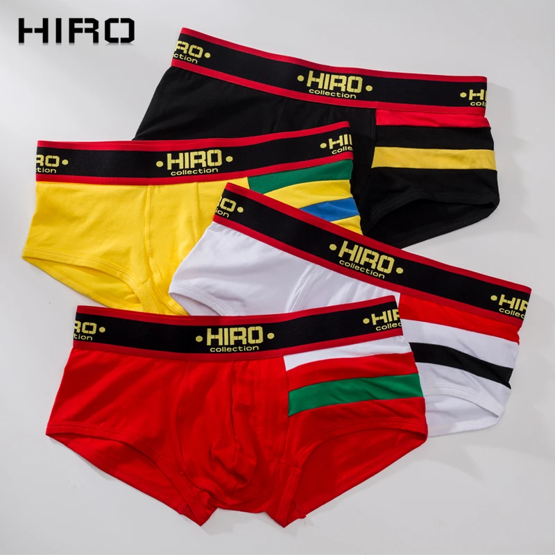 HIRO сексуальное нижнее белье для мужчин, одноцветные мужские боксеры, шорты, мягкие боксеры большого размера плюс мужские хлопковые трусы-боксеры Cueca