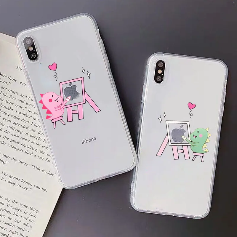 Милый чехол для IPhone 11 Pro Max X XS XR 7 8 Plus SE 2020 BFF из мягкого ТПУ | Мобильные телефоны и
