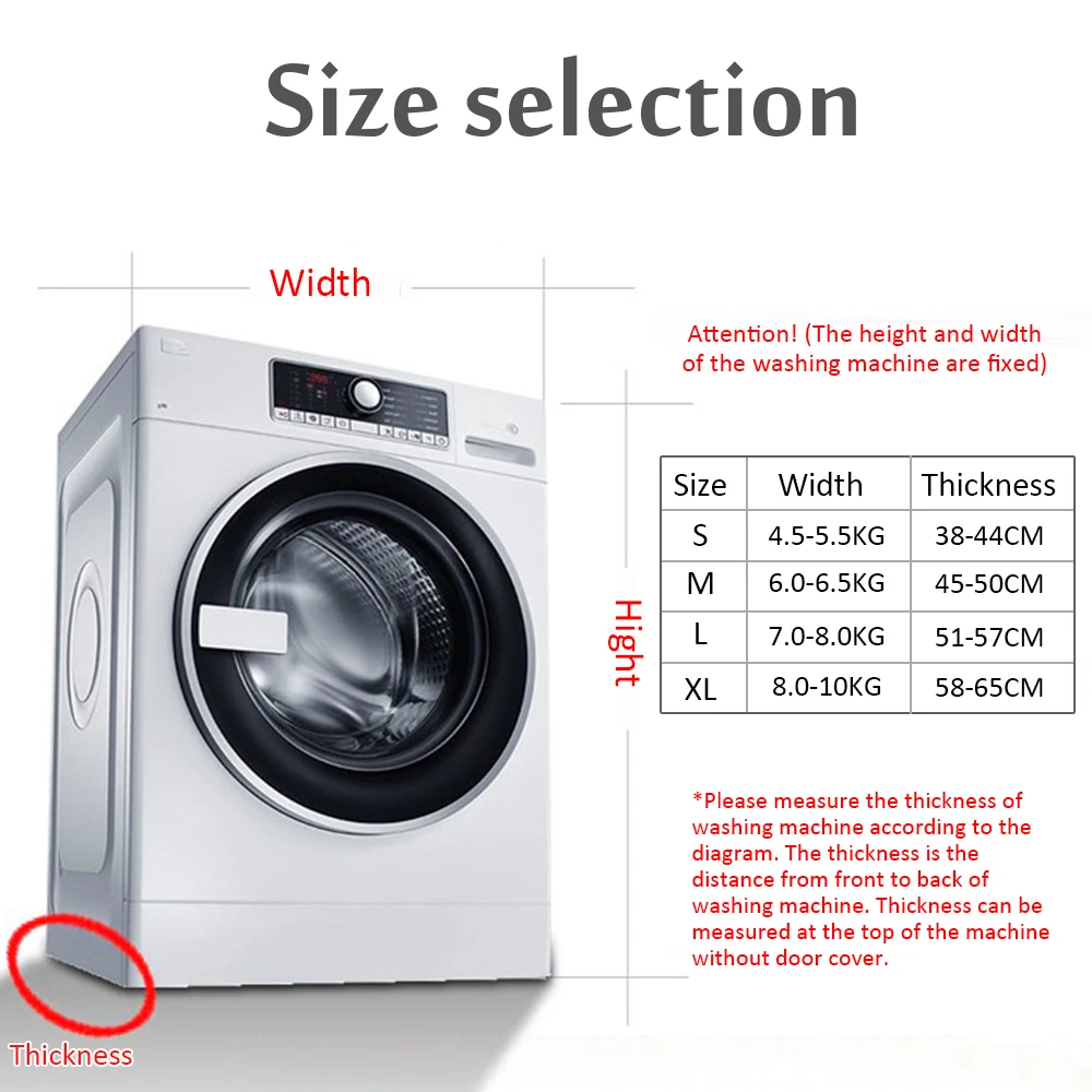 Washing Machine cover Top Loaded 5.5 to 10kg