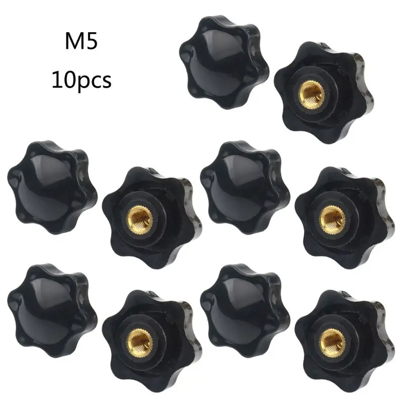 10PCS M5 M6 M8 M10 Plum Hand Tighten Nuts Manual Clamping Knob Star Thumb Nut | Обустройство дома