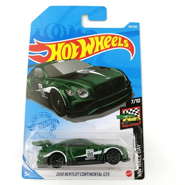 2021 Hot Wheels Cars NO.113-150 SUBARU IMPREZA  BENTLEY CONTINENTAL GT3  NISSAN R390 GT1 McLAREN  KIA  1/64 Metal Diecast Car 1