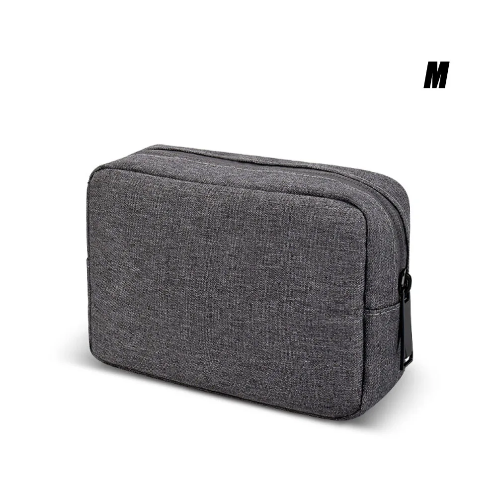 Dark grey M/L Цифровые аксессуары кабель для передачи данных для мыши Защитная сумка для мобильного телефона u-диск гарнитура зарядное устройство сумка для хранения - Цвет: Dark grey