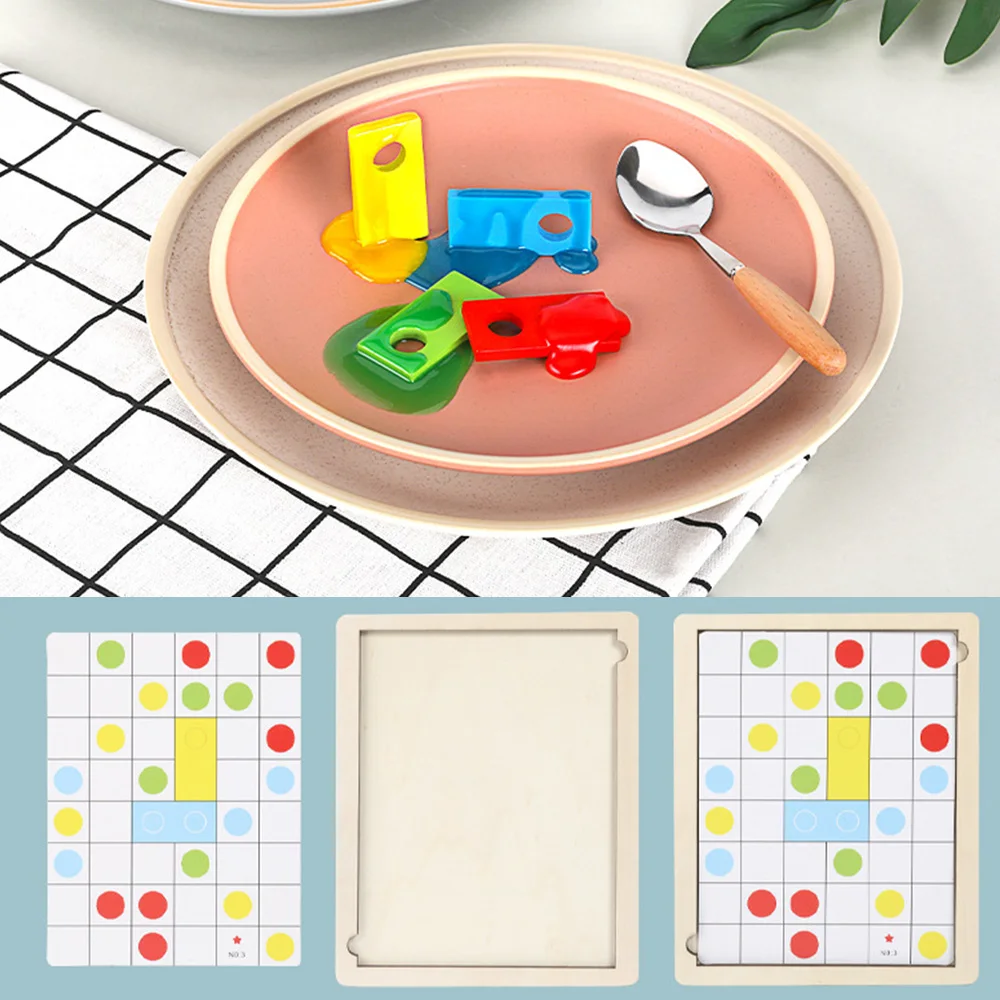 Логическое мышление головоломка интересная деревянная игра математика игрушка раннее образование творческие DIY Игрушки для развития детского интеллекта
