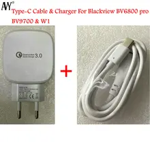 Для Blackview BV6800 Pro ЕС вилка зарядное устройство Тип C USB кабель для Blackview BV9700 W1 type-C кабель