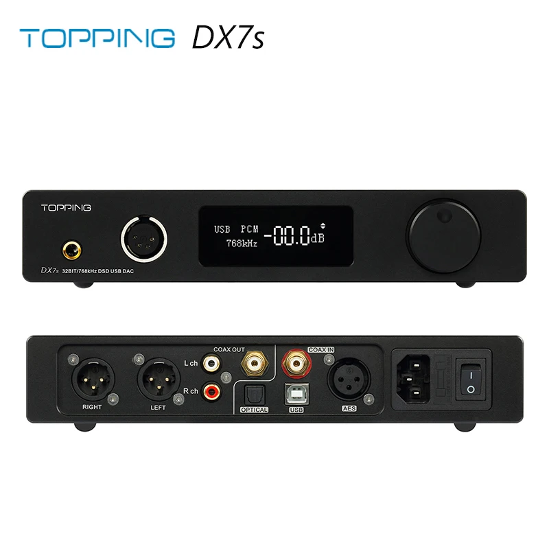 Topping DX7S 2*ES9038Q2M 32Bit/768K DSD512 DSD USB