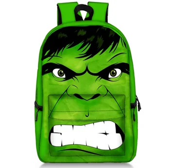 

17 Inch Batman Hulk Backpacks Children School Bags Backpack for Teenager Girls Book Bag Men Women Knapsack Daypack