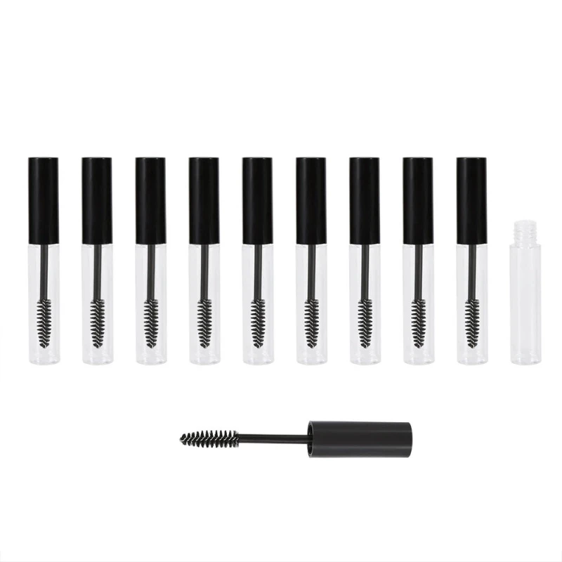 50pcs 10ml Empty Clear Mascara Bottle Vial Mini Mascara Packaging Tube