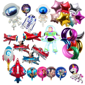 

High quality new outer space series aluminum balloon party astronaut balloon space moon star party boy girl birthday party decor