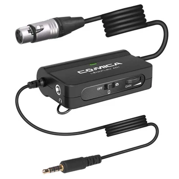 

Comica LinkFlexAD1 Mini phone Preamp Xlr to 3.5mm Audio Adapter with Real-Time Audio Monitoring,Stepless Gain Control,Xlr to Trs