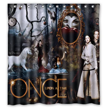 

New Arrival Custom Once Upon A Time Waterproof Bath Shower Curtain