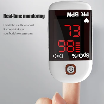 

Medical Digital Portable Fingertip Pulse Oximeter With LED Display Automatic Monitor Diagnostic Oxymeter Health Personal Care