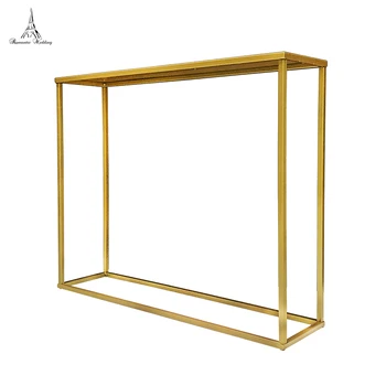 

6pcs/set Romantic Wedding Golden Metal Flower Stand for Wedding Centerpiece Decor