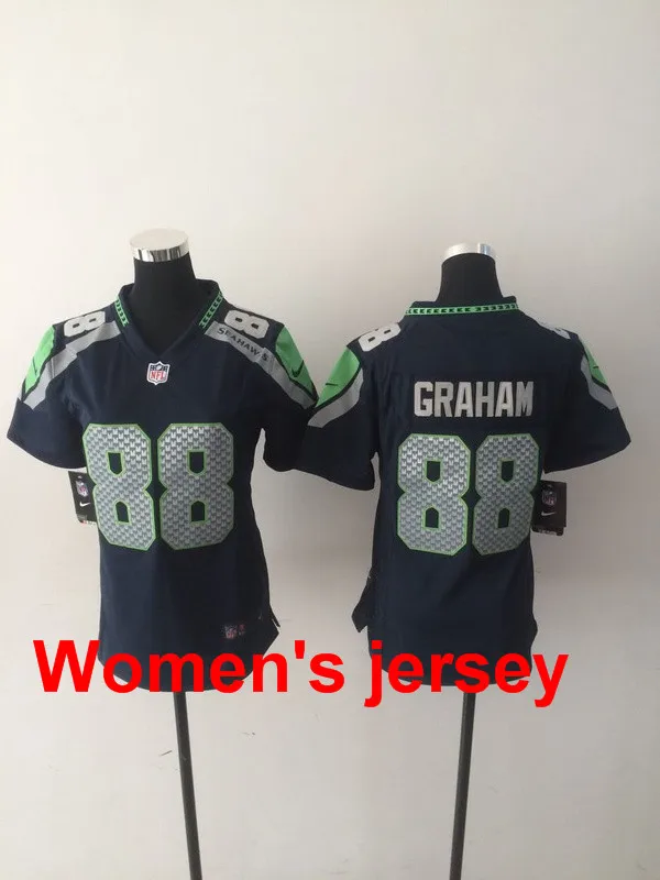 4 A+++ женские сшитые футболки Seattle s ladies 3 Russell Wilsons 11 Percy Harvin 12 Fan 24 Lynch 88 Jimmy Graham - Цвет: 4