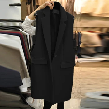 

TVVOVVIN Korean Women Suit Vests 2019 Spring and Autumn Wild New Cotton Ladies Vests Solid Color Fashion Women Clothing B241