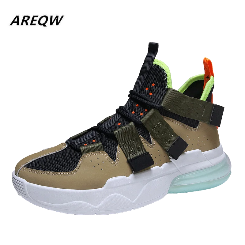 

2019 Men Brand Outdoor Basket Shoes for Man Breathable Shoes Men's Comfortable Sport Shoes Homme Baloncesto High Top Sneaker