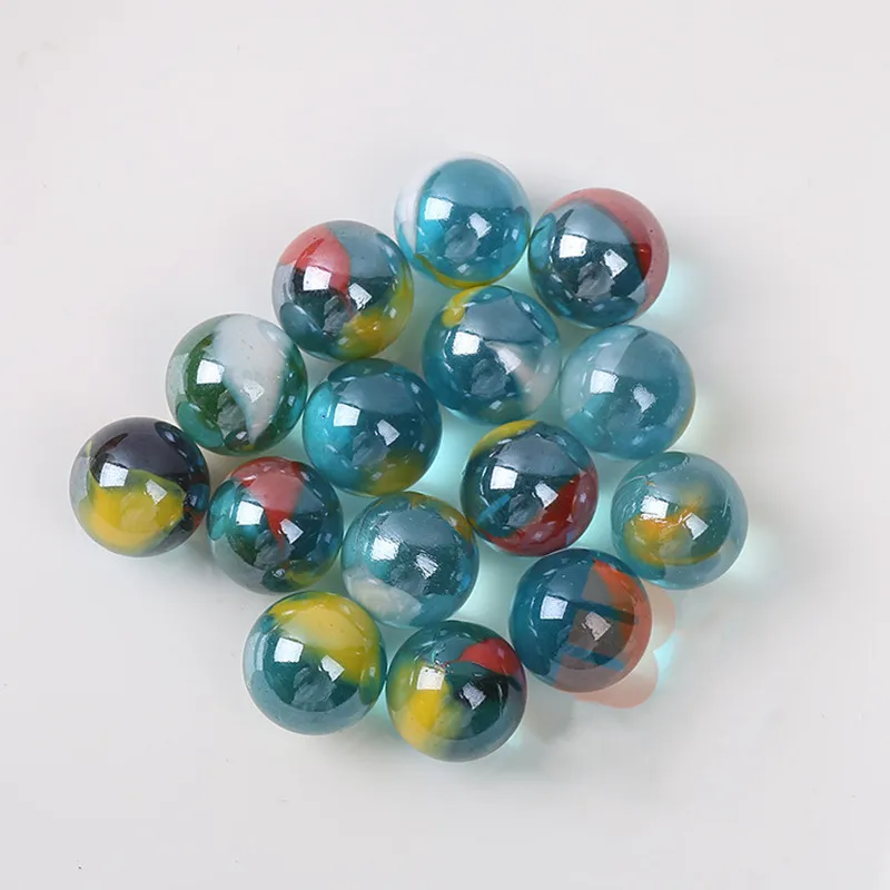 16mm Glass Marbles Balls Charms Clear Pinball Machine Home Decor for Fish Tank Vase Aquarium Toys for Kids Children 10PCS 8