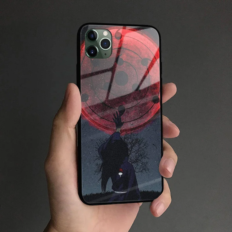AE 2339 Madara Uchiha Naruto аниме мягкий силиконовый стеклянный чехол для телефона чехол для iPhone 6 6s 7 8 Plus X XR XS 11 Pro MAX - Цвет: AE 2339