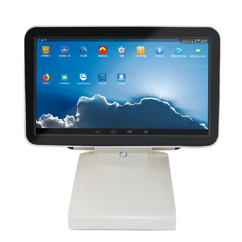 15," сенсорный экран и 11,6" дисплей клиента POS машина кассовый аппарат Android для ресторанов все в одном POS системный терминал