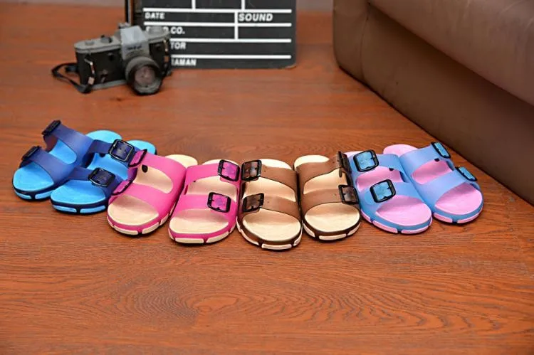 girl princess shoes 2021 Summer Children's Slippers For Boys Girls Beach Shoes Sandals Kids Home Shoes Bathroom Non-slip Slippers Adjustable Upper child shoes girl