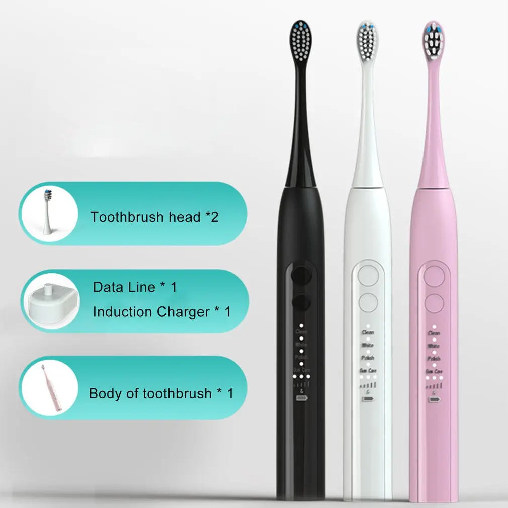 

Induction Electric Toothbrush Couple Adult Rechargeable Ultrasonic Vibration Toothbrush Portable Electric Toothbrush