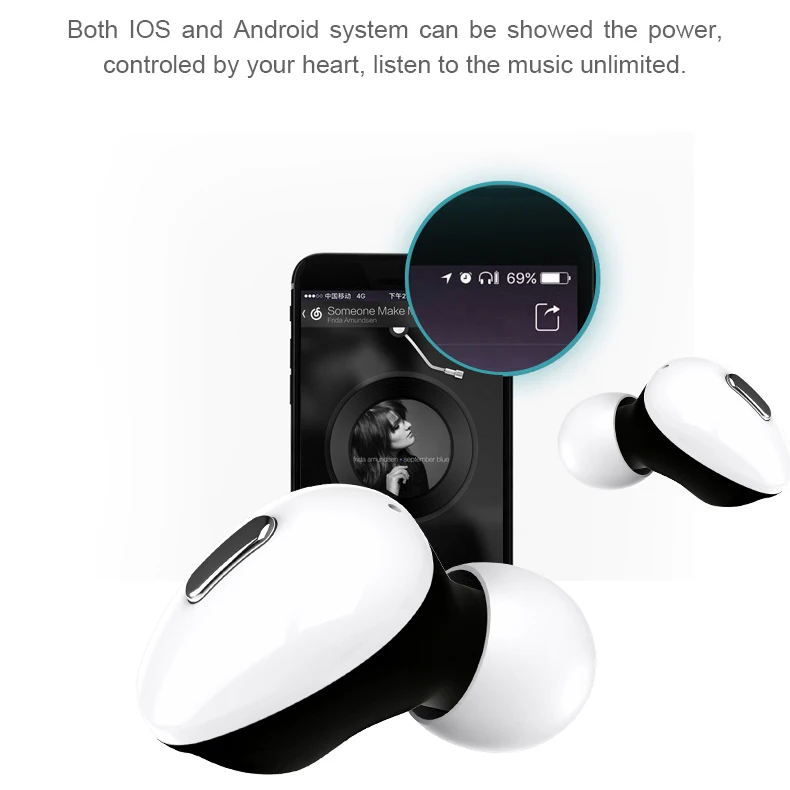 OTTWN TWS T2 беспроводные Bluetooth наушники hider стерео Бас Спорт Водонепроницаемый Bluetooth 5,0 гарнитура с микрофоном Handsfree AI управление