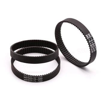

HTD-3M Black Rubber Timing Belt 204-231mm Perimeter Closed Loop Width 10mm Synchronous Belts Part High Transmission Efficiency