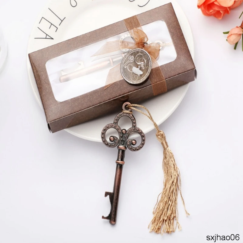 

100 шт./лот новый креативный маленький подарок рекламный подарок Корона медная бутыль открывалка для свадьбы практичный