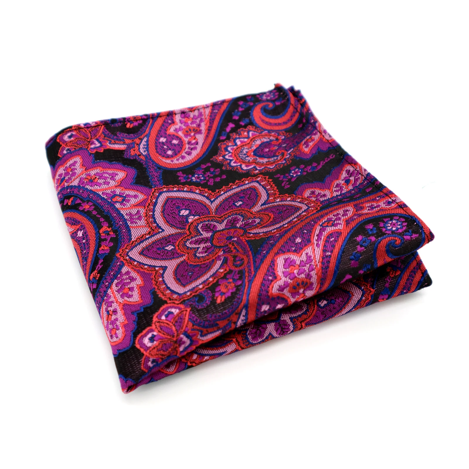 F074 PAISLEY 61-80 винтажные мужские шелковые носовые платки с узором пейсли в полоску, в горошек, карманные квадраты для костюмов, курток, свадеб, вечеринок, бизнеса - Цвет: F074 PAISLEY