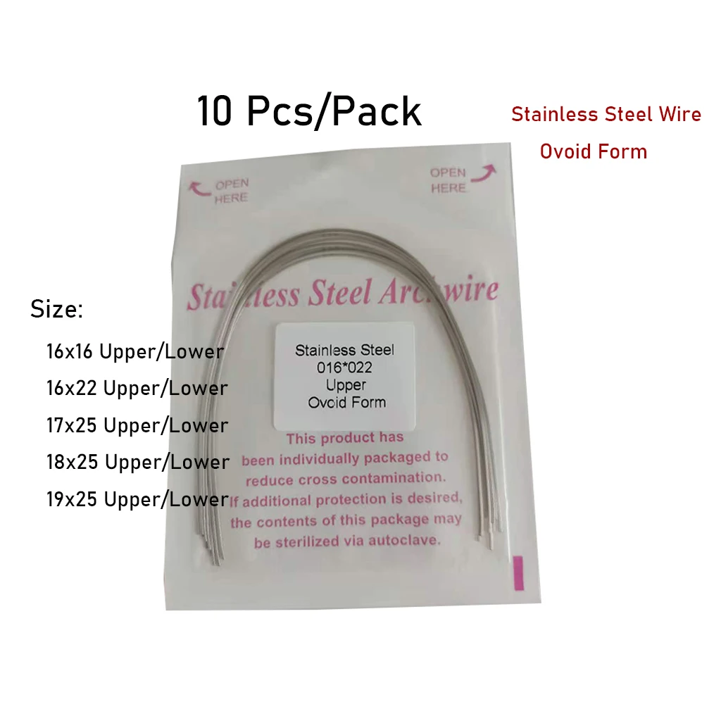 

1 Pack Dental Orthodontic Stainless Steel Wires Rectangular Arch Top Forms Ortho Archwire Ovoid Teeth Treatment Form Accessories