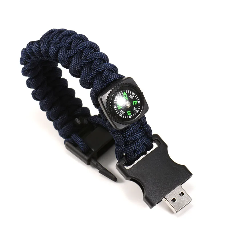 D JASTER, хит, нейлоновый браслет, USB с компасом, флеш-накопитель, USB 2,0, ручка, drive4G, 8G, 16G, 32G, 64G, 128G, подарок на день рождения, u диск - Цвет: D