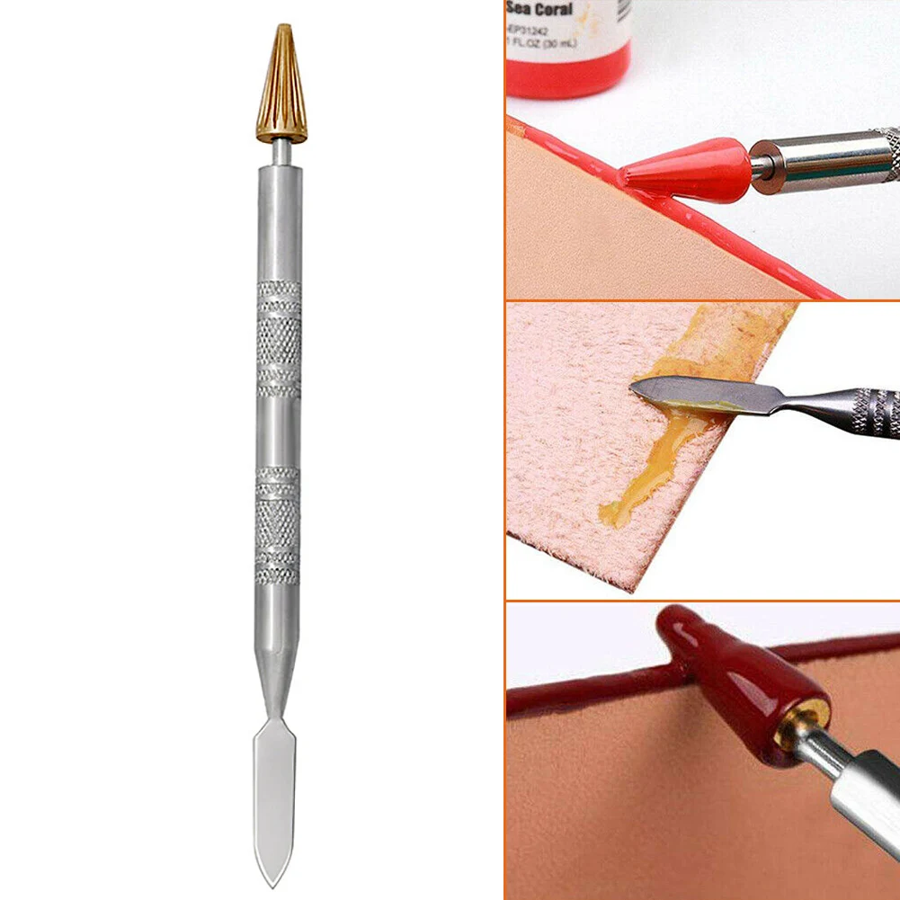 Leather Dual-use Oil pen Edge Sealing Oil DIY Leather Craft Edge Oil Treatment Tool Edge Sealing Craft Edge Oil Treatment Tools