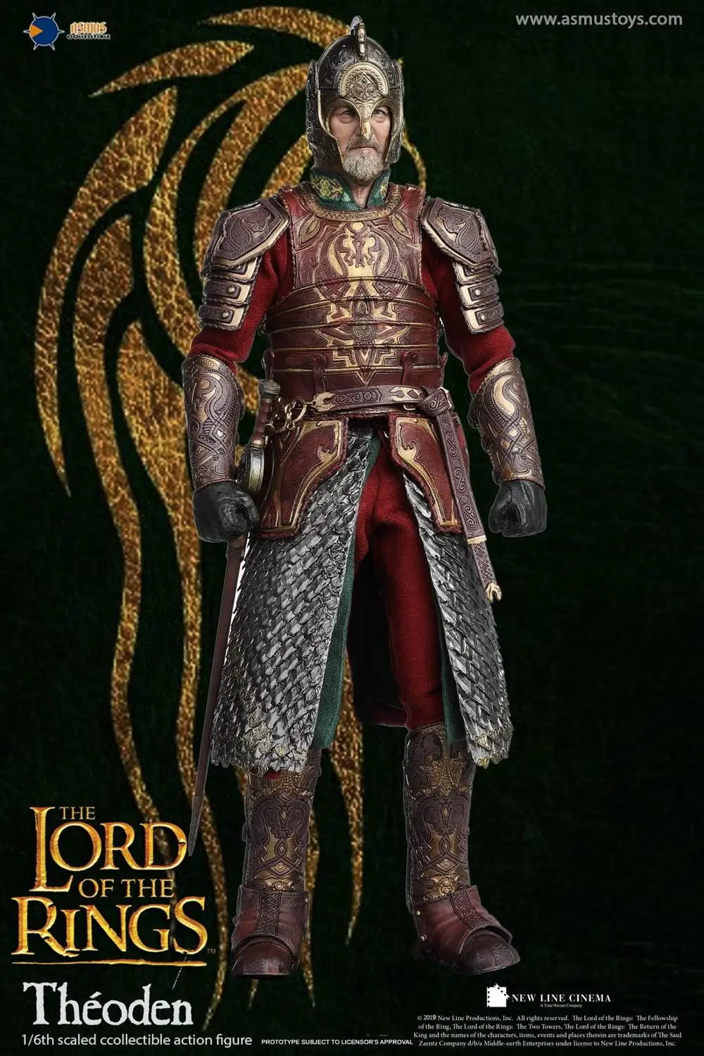 Игрушки Асмус LOTR22 Властелин колец серии король Рохан Теоден 1/6 фигурка