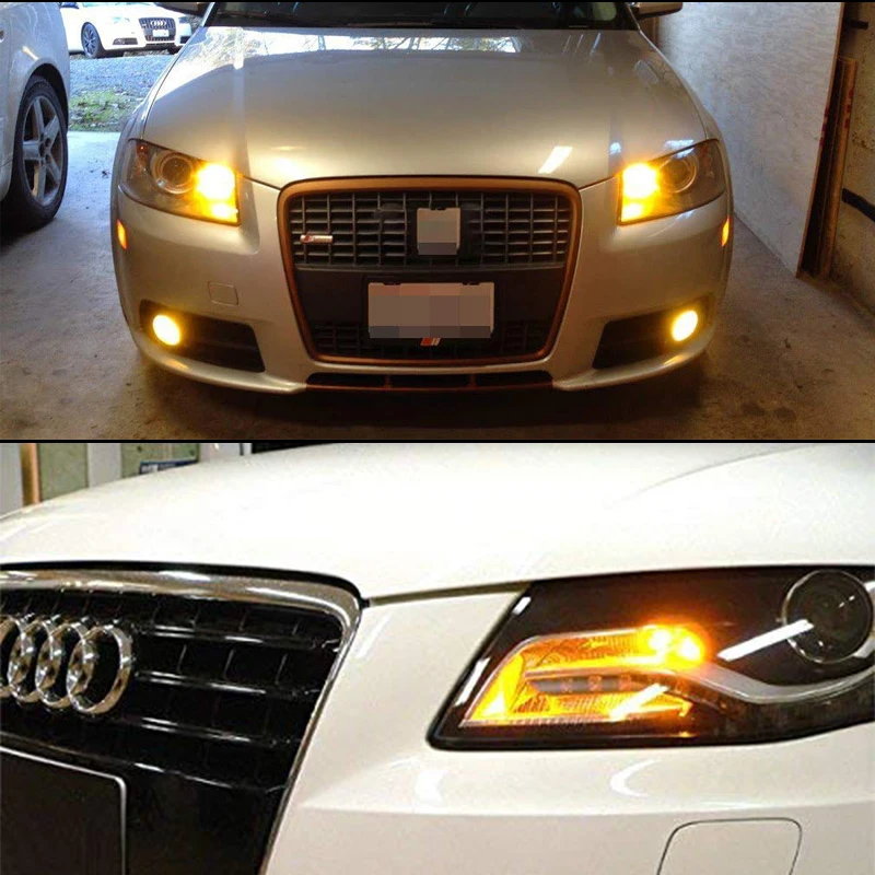 IJDM Янтарный Желтый CANBUS без ошибок SPH24 12272 PH24WY светодиодный лампы для Audi Cadillac GMC и т. д. передние поворотные Сигнальные огни белый