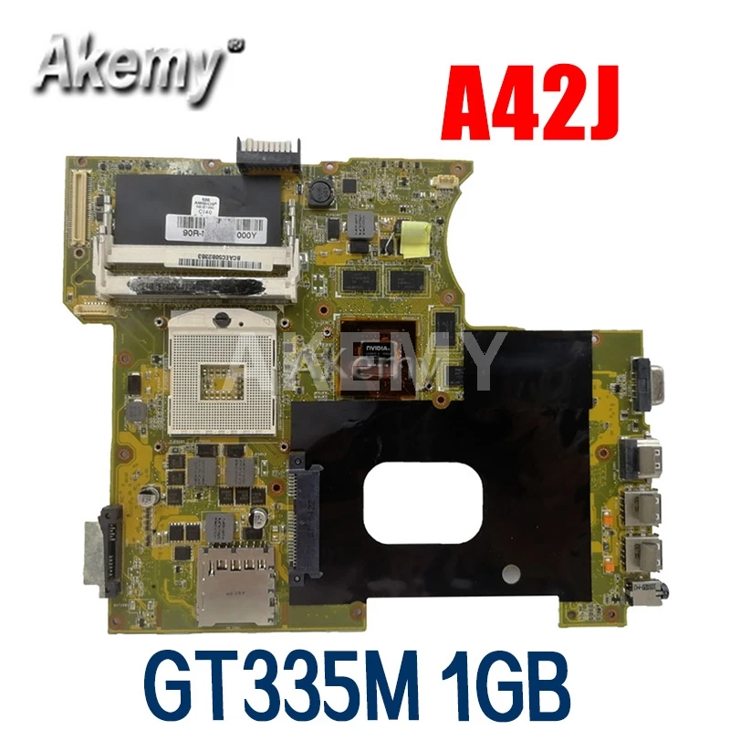 Материнская плата Amazoon K42JV GT335M 1GB REV2.2 для For Asus A42J X42J K42J K42JR материнская ноутбука