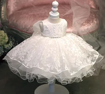 Wysokiej jakości sukienka dla dziewczynki Glitz szyfonowa sukienka dla dziewczynki dla niemowląt 1 rok sukienka urodzinowa dla niemowląt sukienka dla niemowląt tanie i dobre opinie W wieku 0-6m 7-12m 13-24m 25-36m 4-6y Stałe CN (pochodzenie) CZTERY PORY ROKU COTTON Woal dla dziewczynek bez rękawów