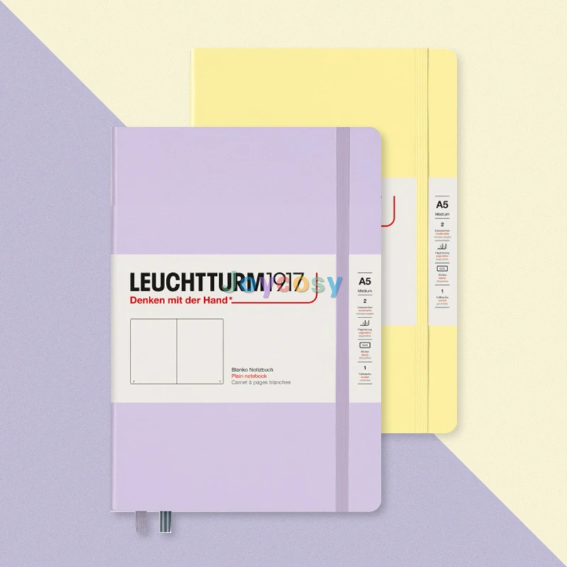 LEUCHTTURM1917 - Medium A5 Plain / Ruled / Squared / Dotted Hardcover  Notebook , Comes with Stickers for Labeling and Archiving - AliExpress