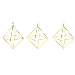 Support de plantes à Air 3 pièces, support géométrique moderne en métal pour fleurs, minimaliste, décoration pratique pour la maison, le bureau et la fête de mariage 