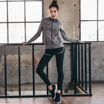 

2019 Seamless Set Women Fitness Clothing Sportswear Woman Gym Leggings Padded Push-up Strappy Sports Bra 2 Pcs Sports Suits