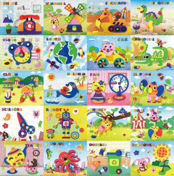 

20pcs 3d Eva Sponge Stickers For Children Handmade Educational Toys Large Movable Rotation Diy Educational Toys