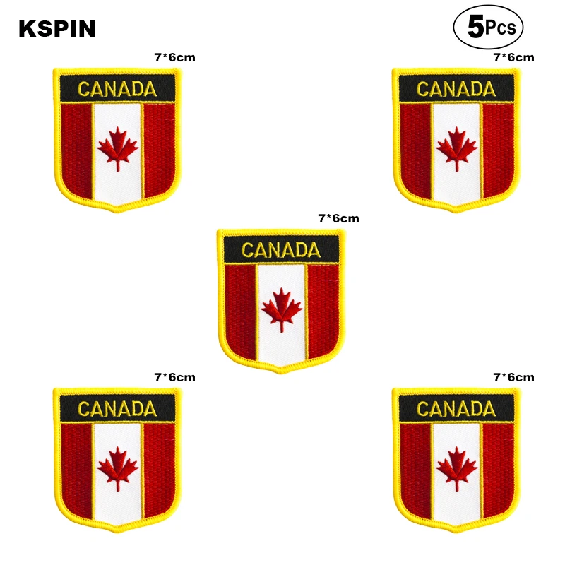 Canada Flag Embroidery Patches Iron on Saw on Transfer patches Sewing Applications for Clothes