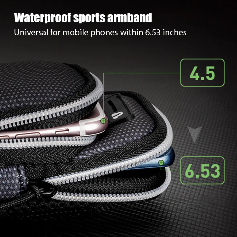 Sac De Bras Téléphone Portable Résistant à L'Eau - Brassard Sport Pour Course Et Gym - Universel