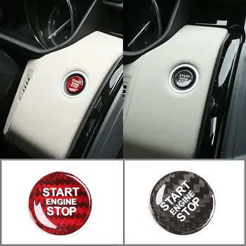 

For Land Rover Series One-Button Start Patch Anti-Scratch Protection Patch Real Carbon Fiber Auto Interior Accessories 1 Pcs
