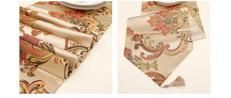 European jacquard luxury table runner bedside shoe cabinet tablecloth living room home sofa coffee table cover cloth decoration