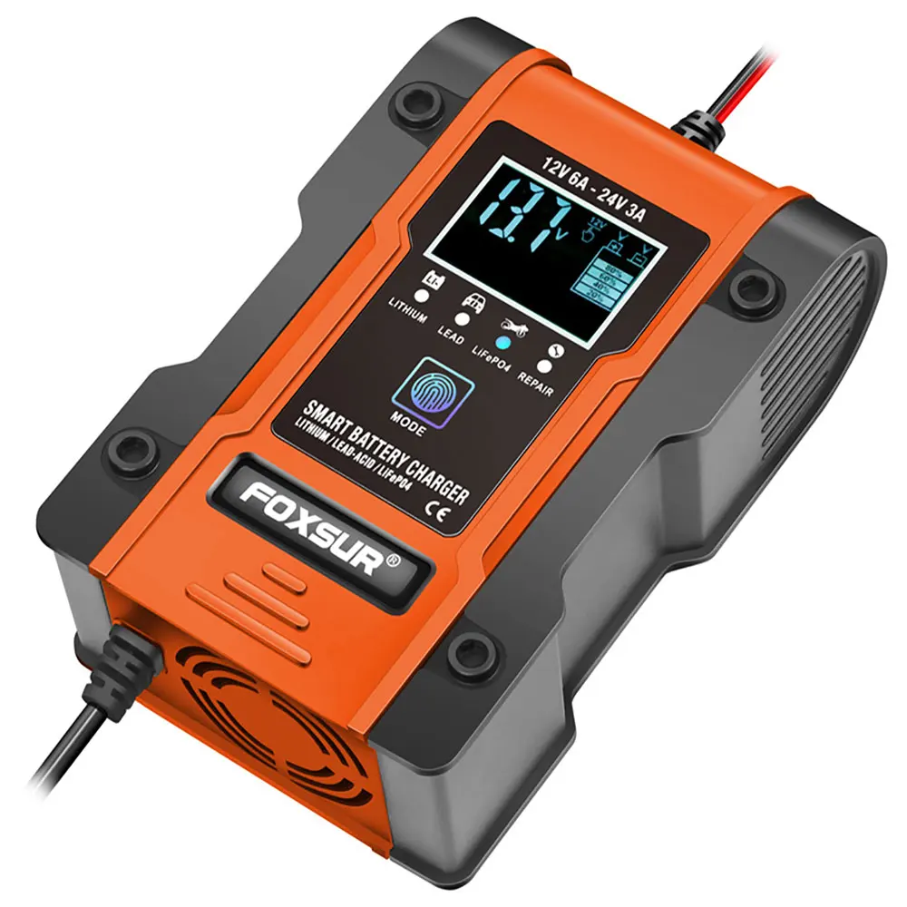 12V 24V 6A автомобильное зарядное устройство ремонт импульса 7-ступенчатая для