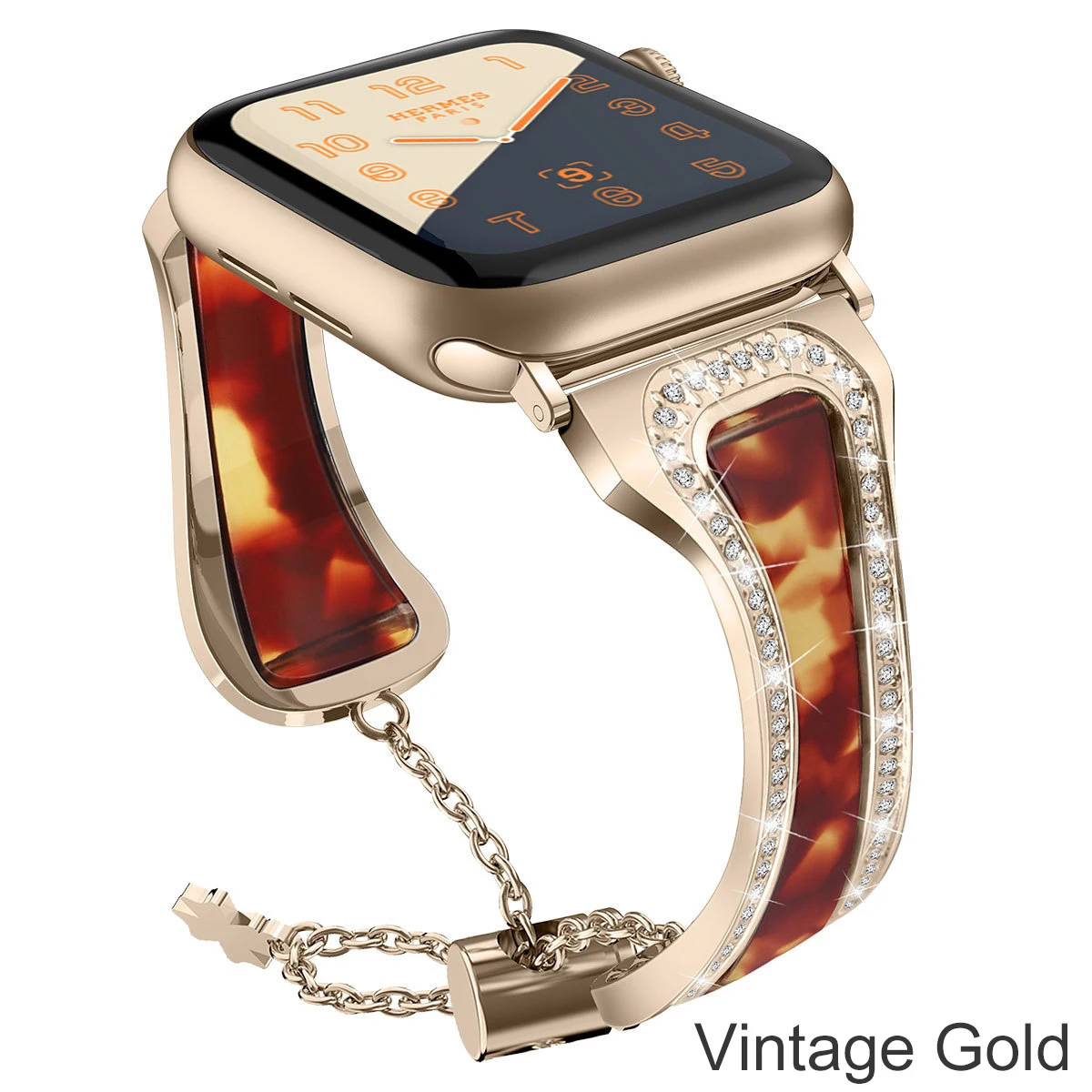 Essidi дизайн браслет ремешок для Apple Watch Series 4 3 2 1 металлический сплав Смола браслет петля для Iwatch 38 40 42 44 мм