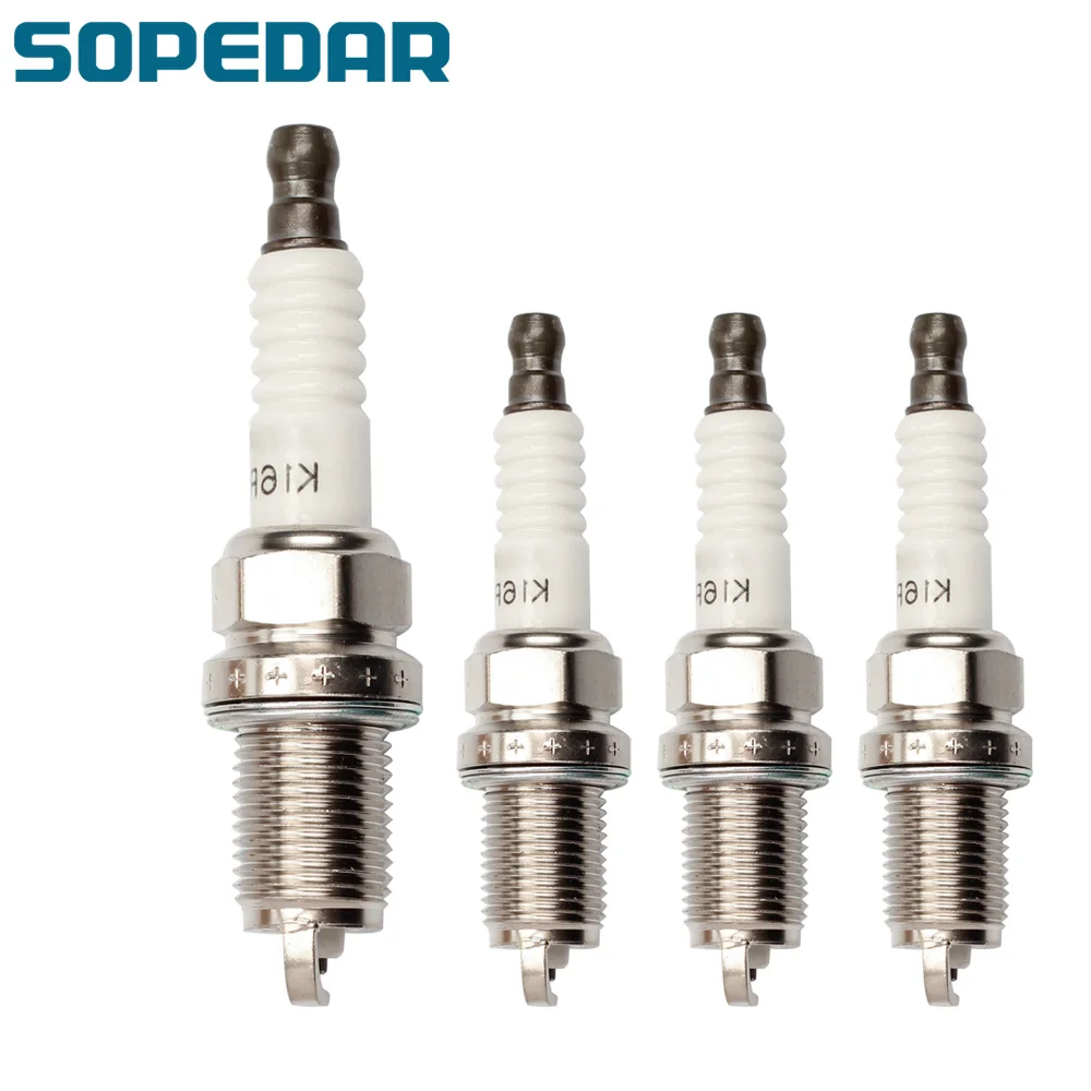 

SOPEDAR 4Pcs Iridium Spark Plugs 18846 11070 Optima Genesis Toyota AYGO For Denso VXUH22I For NGK SILZKR7B11